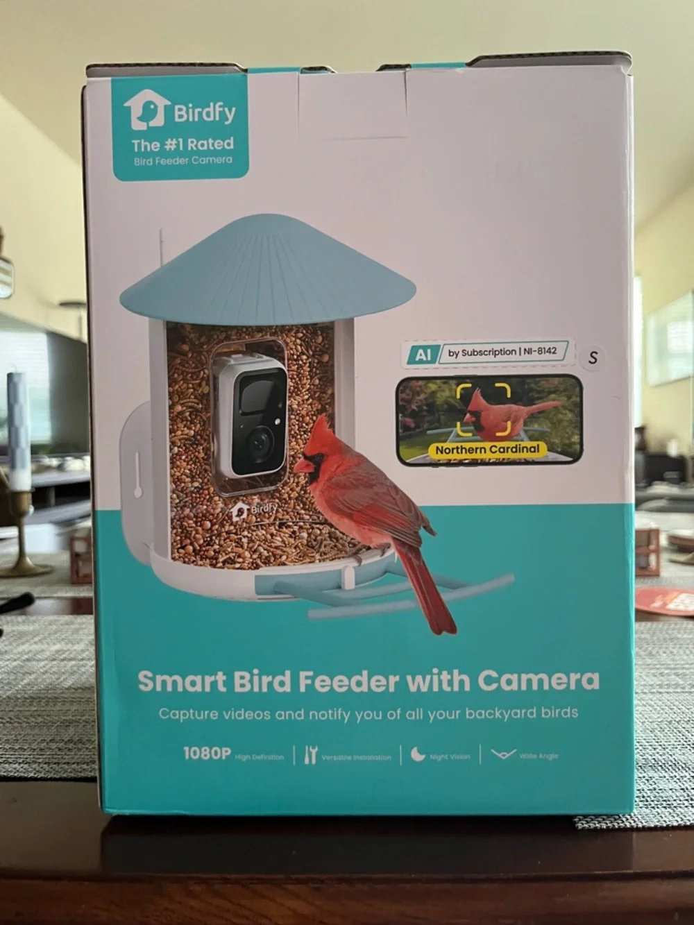 NETVUE by Birdfy Smart Bird Feeder 2K HD AI Camera Solar Power Wireless Live Str